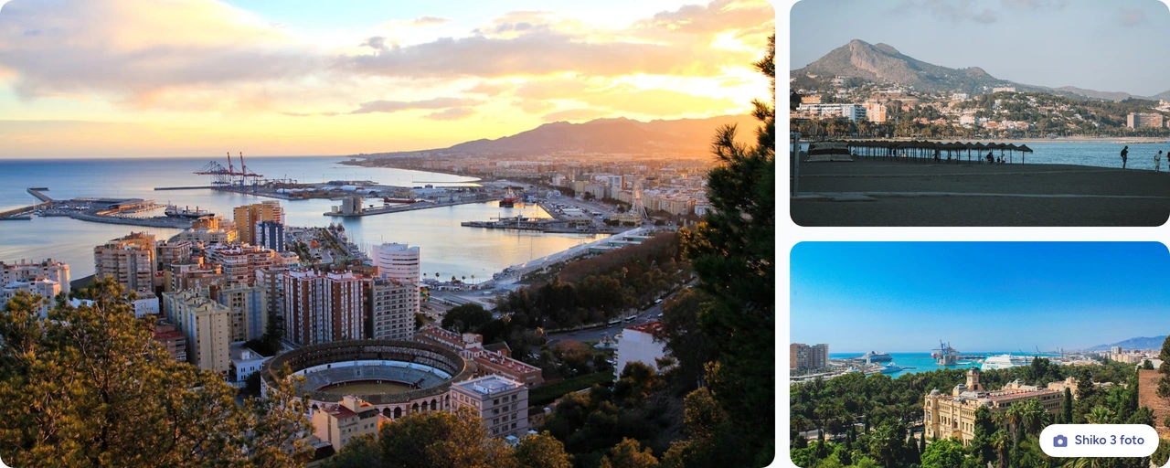 Historical Málaga package gallery with three photographs